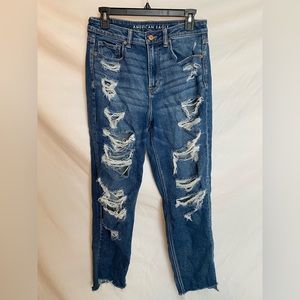 Stretchy, Regular/Straight Fit Jeans With Rips